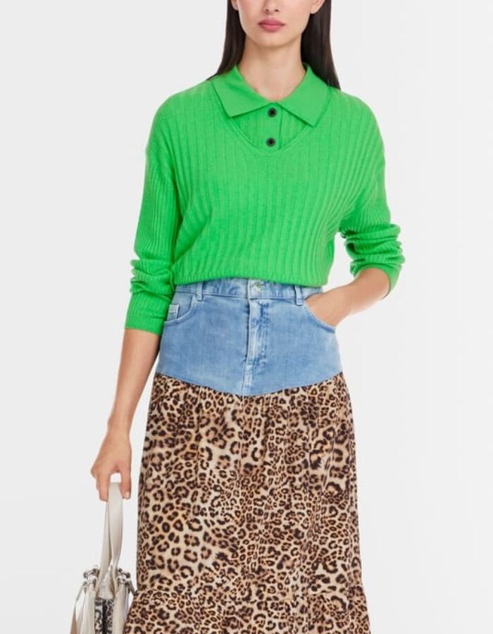 Marccain lange mouw pull groen