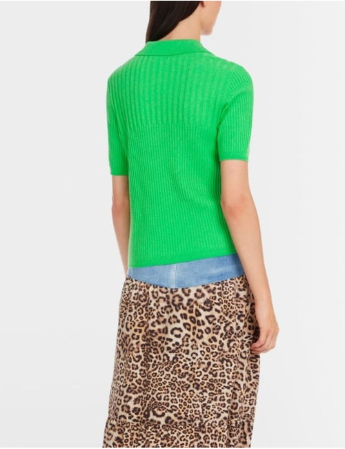 Marccain korte mouw polo groen