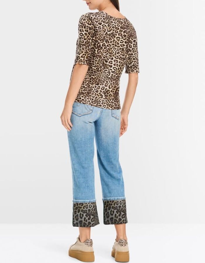 Marccain t-shirt korte mouw leopard