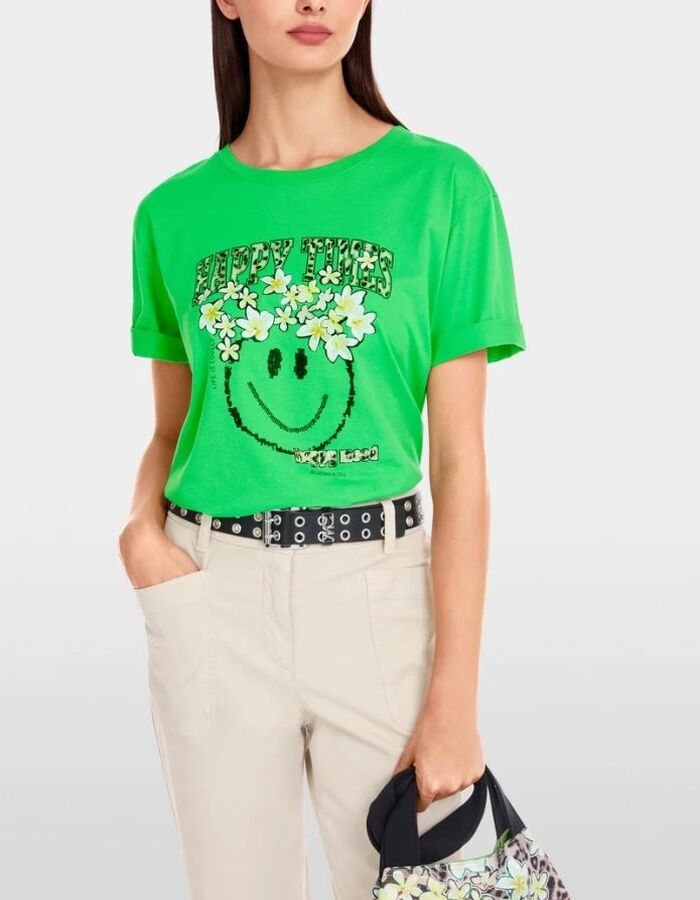 Marccain t-shirt korte mouw groen