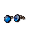 Luxe Blauwe parelmoeren manchetknopen