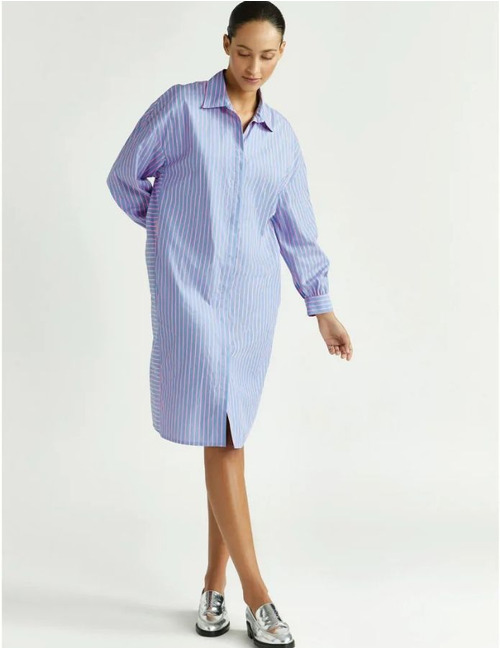 Xandres kort kleed blauw
