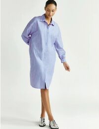Xandres kort kleed blauw