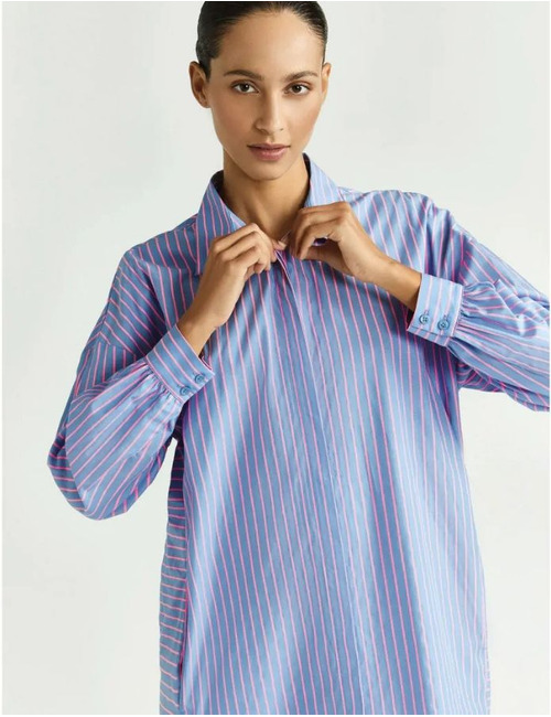 Xandres kort kleed blauw