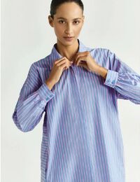 Xandres kort kleed blauw