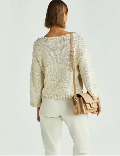 Xandres lange mouw pull beige