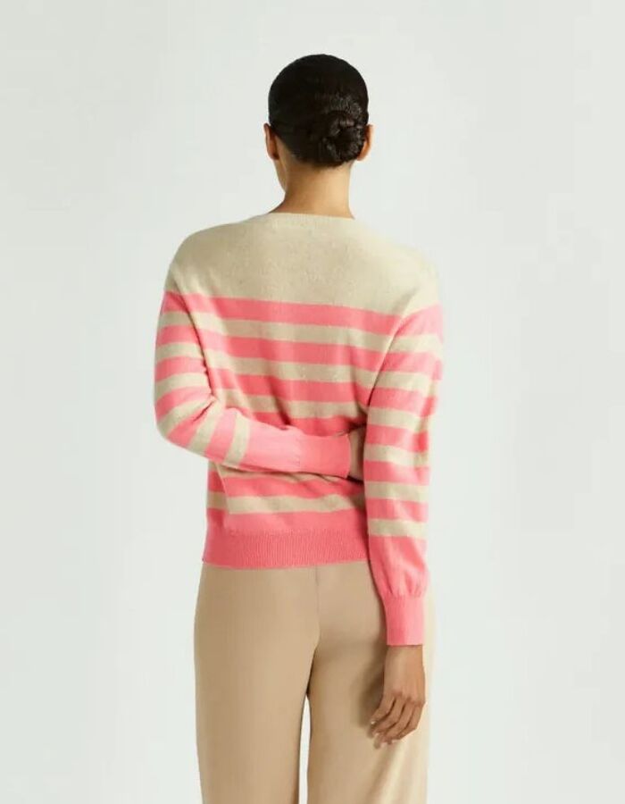 Xandres lange mouw pull taupe
