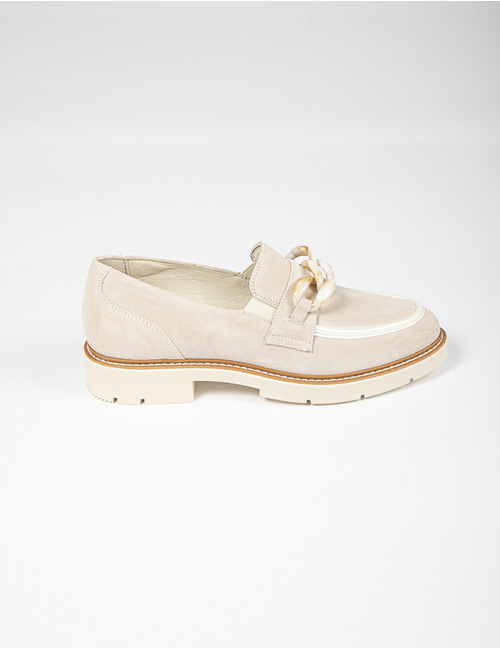 Dlsport mocassin met hak beige