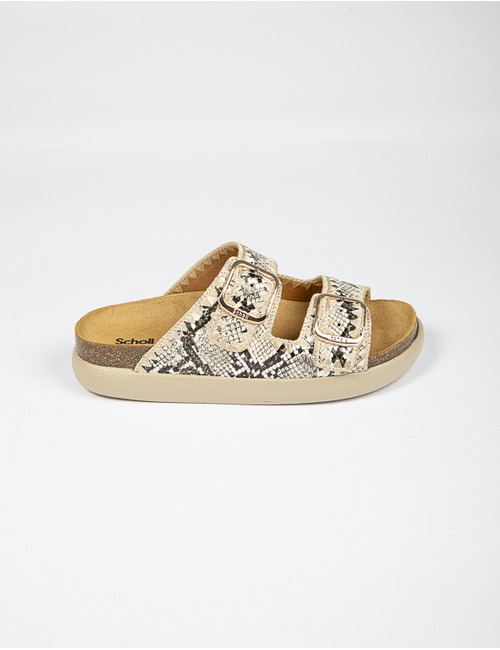 Scholl birkenstock wit