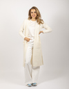 Ramona lange mouw gilet ecru