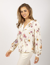 Twinset lange mouw bloes ecru