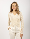 Oscar The Collection lange mouw pull ecru