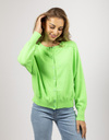 Mika Elles lange mouw gilet groen