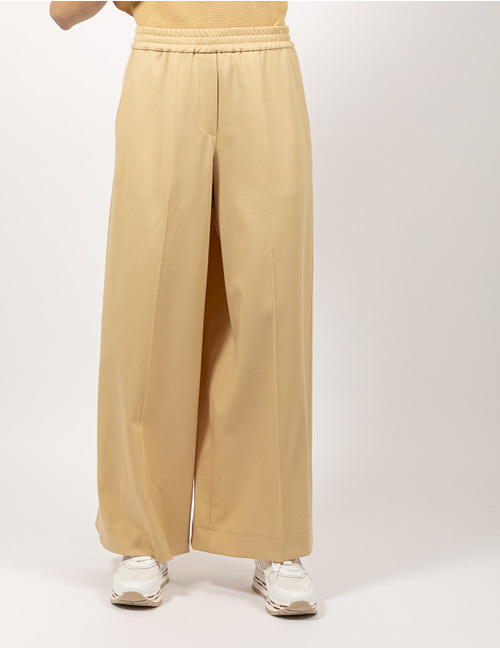 Liviana Conti broek met elatische band beige