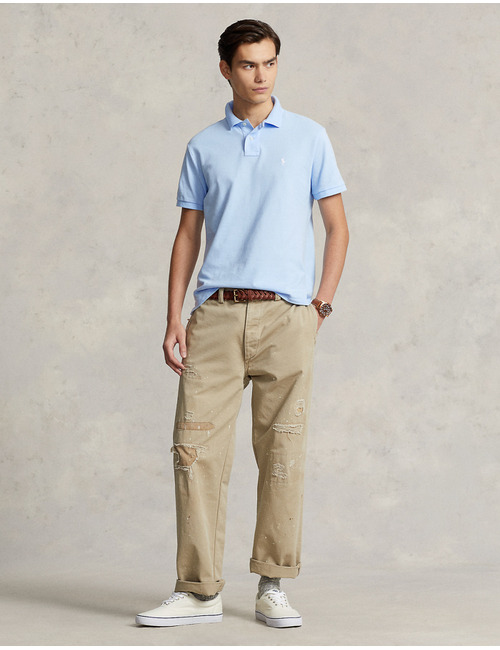 Custom slim fit iconische mesh Polo shirt
