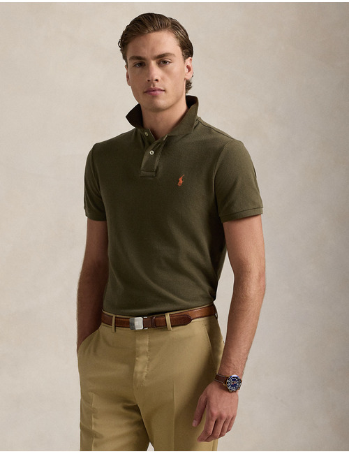 Custom slim fit iconische mesh Polo shirt