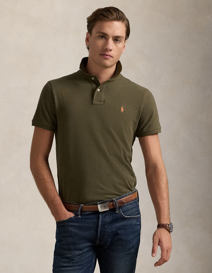 Slim fit mesh Polo shirt