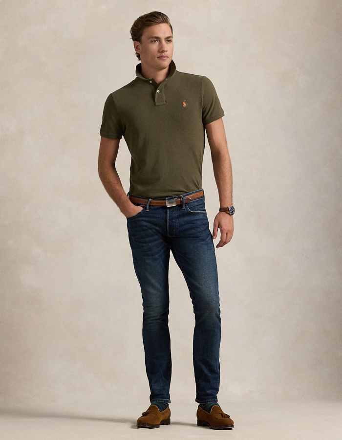 Slim fit mesh Polo shirt