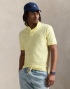 Custom slim fit mineraal-gekleurd mesh Polo shirt
