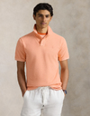 Custom slim fit mineraal-gekleurd mesh Polo shirt