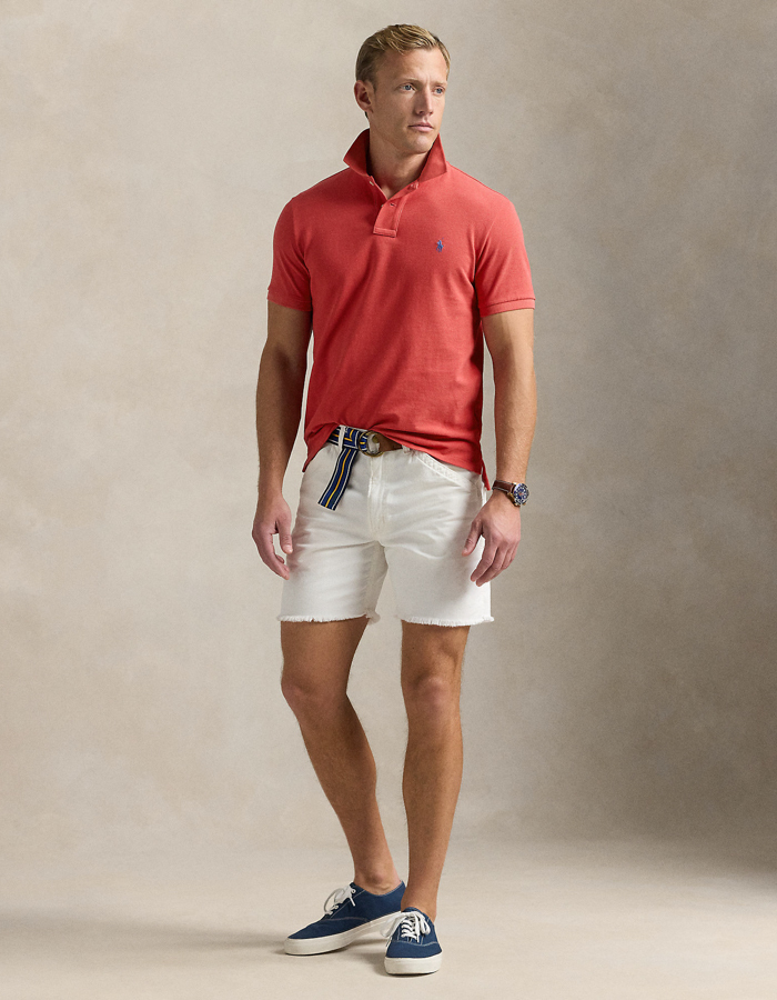 Slim fit mesh Polo shirt 