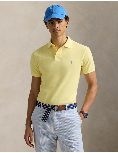Custom slim fit mesh Polo shirt