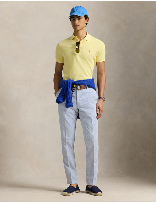 Custom slim fit mesh Polo shirt