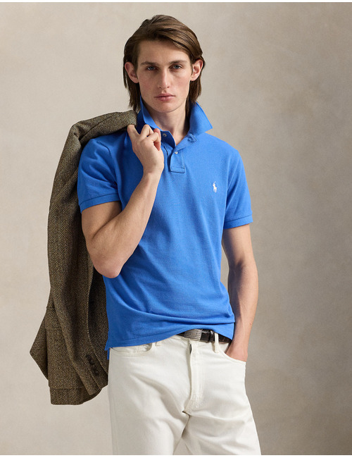 Custom slim fit mesh Polo shirt