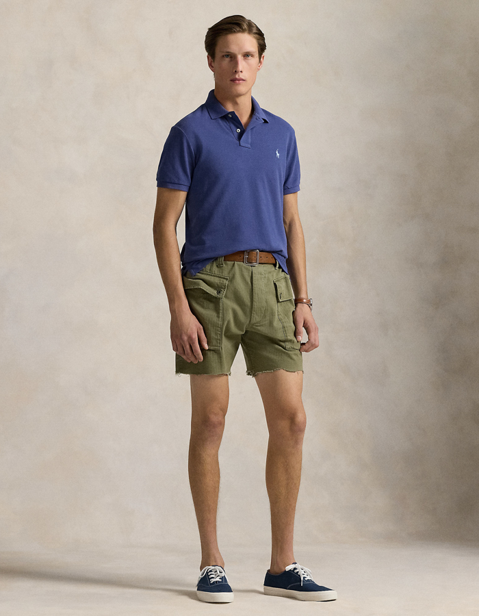 Custom slim fit mesh Polo shirt