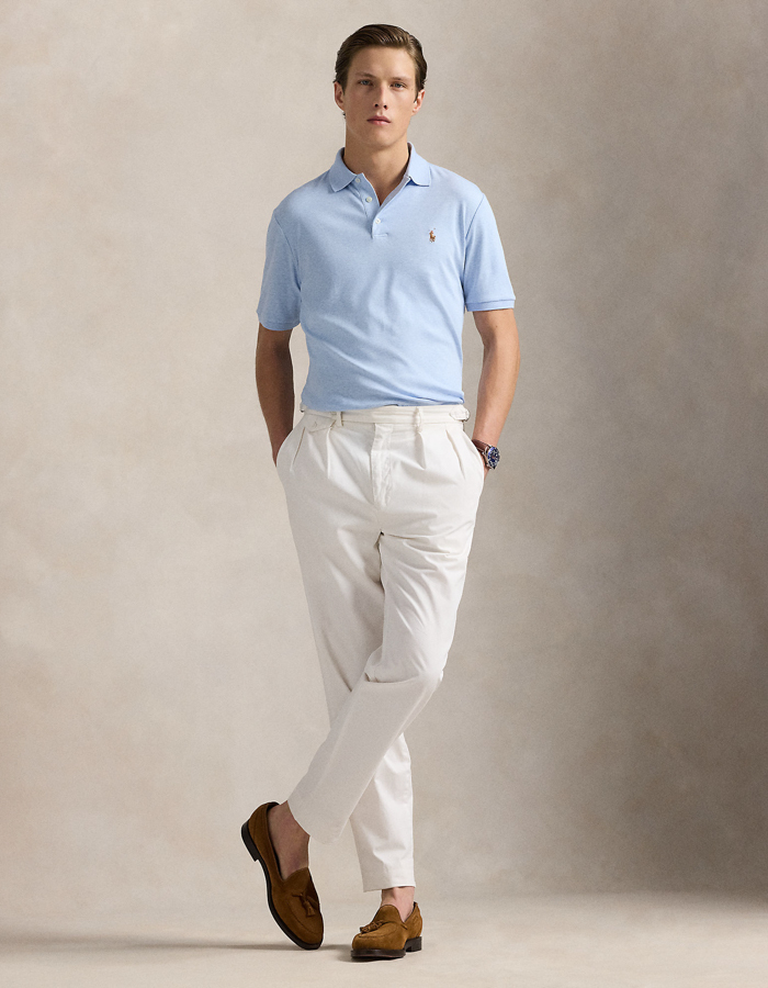 Custom slim fit zacht katoenen Polo shirt