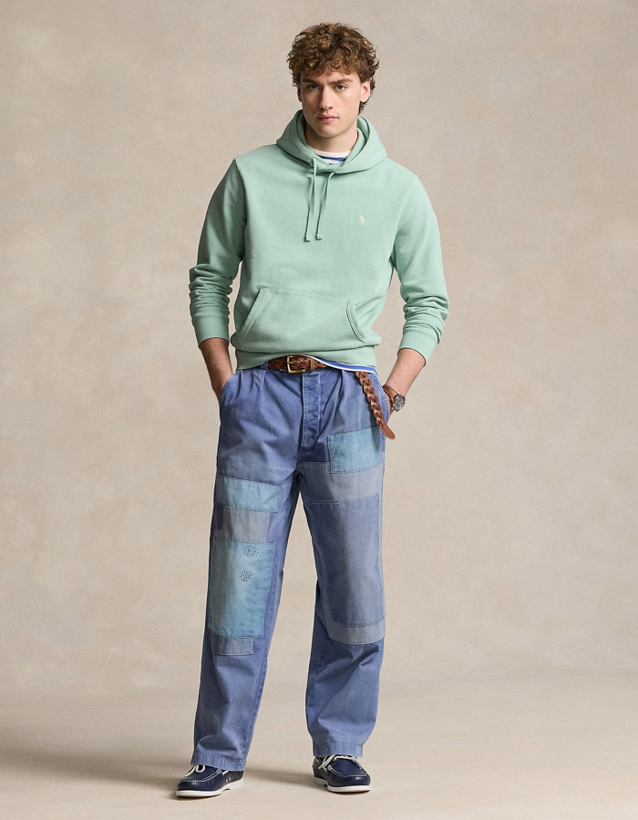 Loopback fleece hoodie