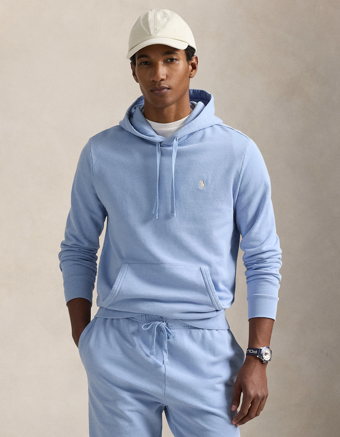 Loopback fleece hoodie