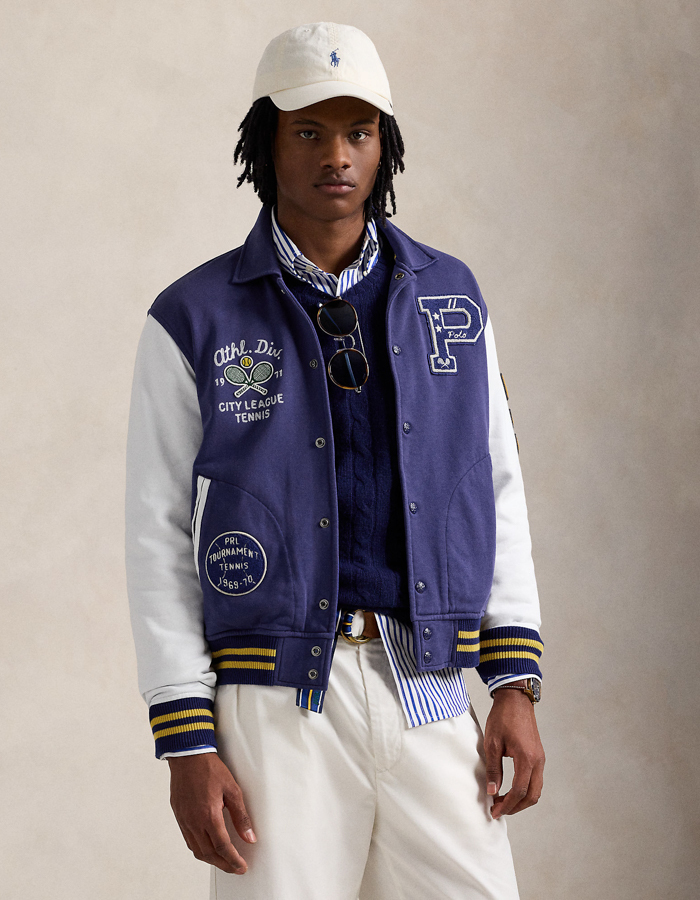 Fleece Letterman Jacket