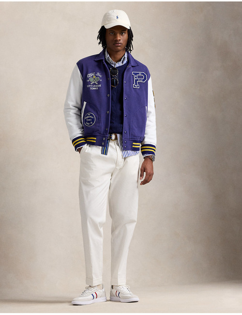 Fleece Letterman Jacket