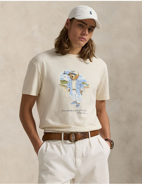 Custom slim fit Polo Bear jersey T-shirt