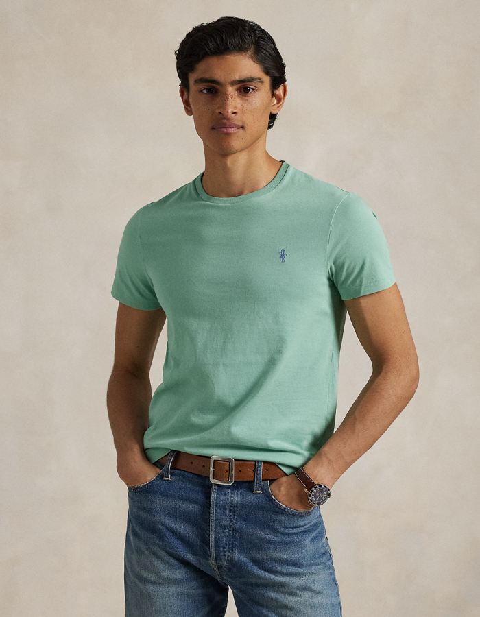 Custom slim fit jersey crewneck T-shirt