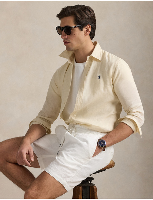 Slim fit linnen Hemd