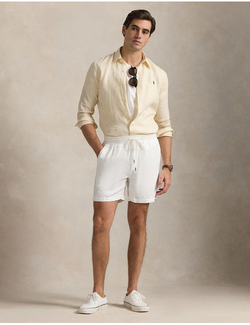 Slim fit linnen Hemd