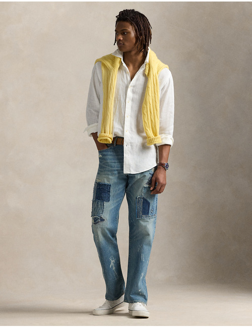 Slim fit linnen Hemd