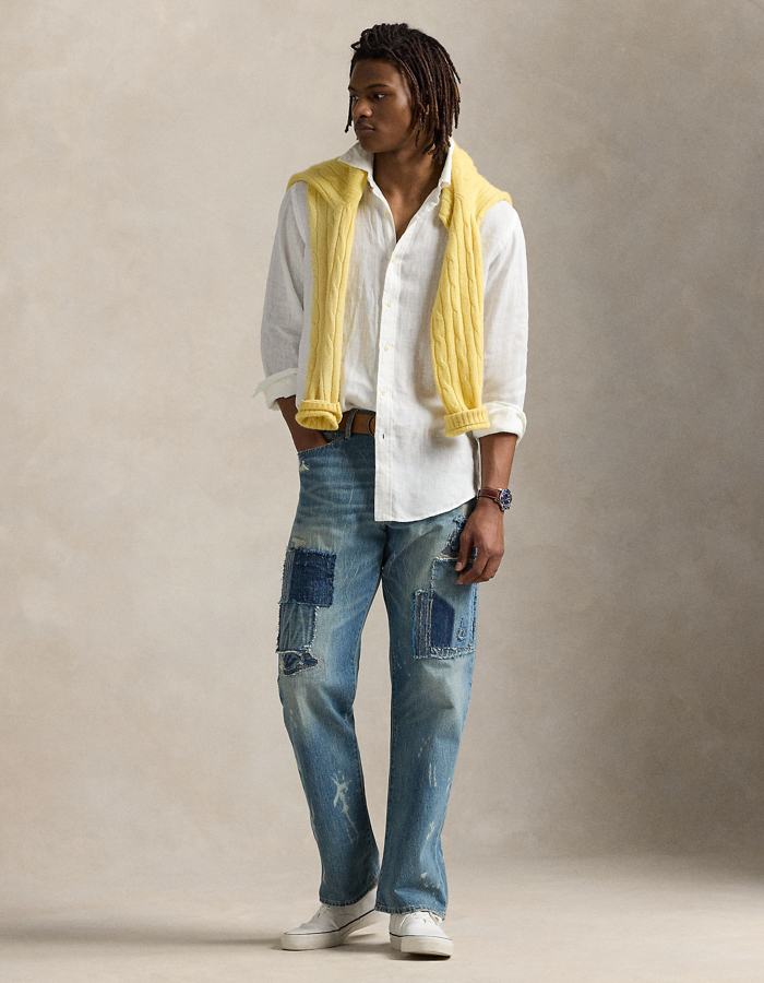 Slim fit linnen Hemd