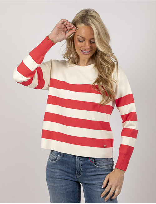 Xandres lange mouw pull wit