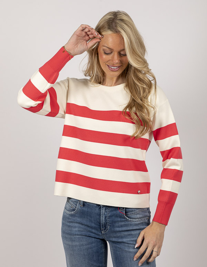 Xandres lange mouw pull wit