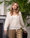 Jeff lange mouw pull beige