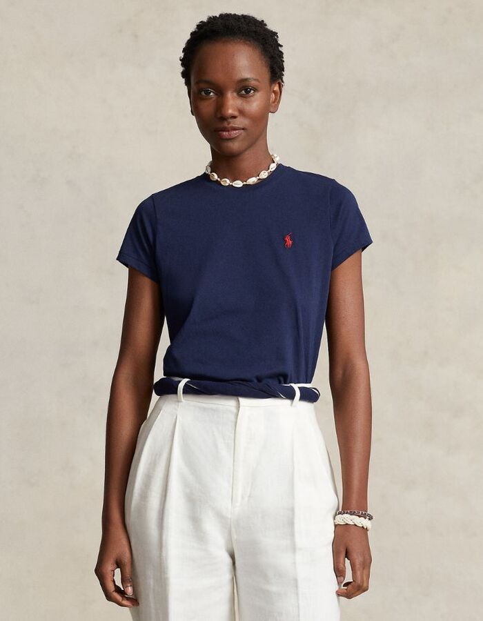 Ralph Lauren Dames t-shirt korte mouw marine