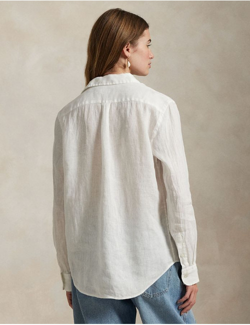 Ralph Lauren Dames lange mouw bloes wit