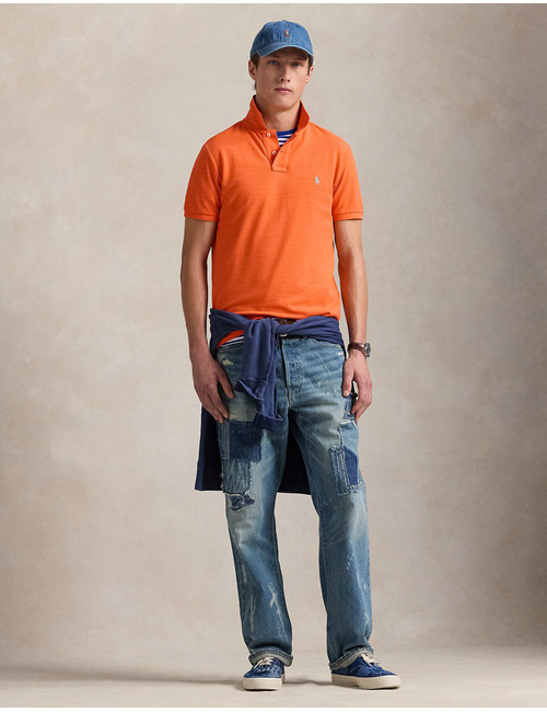 Custom slim fit mesh Polo shirt  