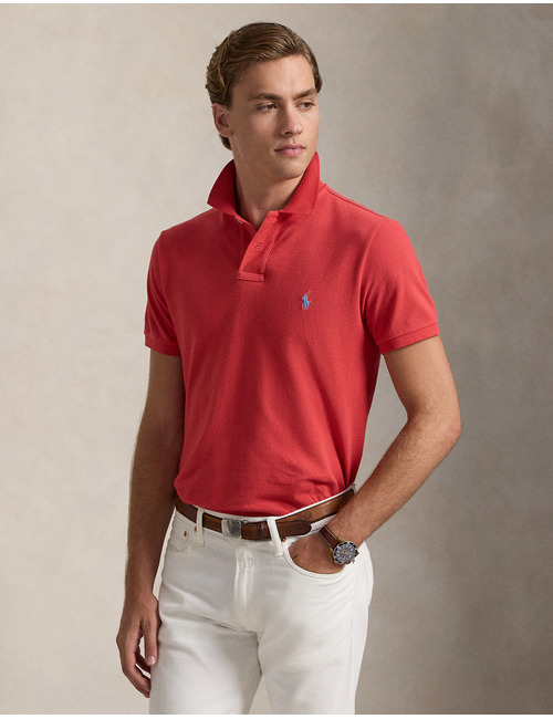 Custom slim fit mesh Polo shirt  