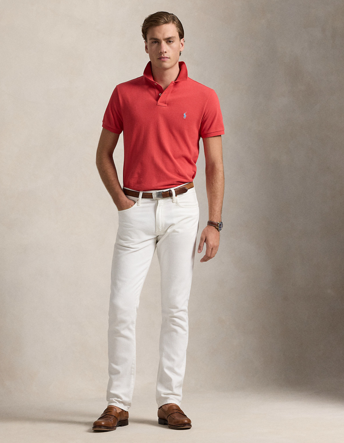 Custom slim fit mesh Polo shirt  