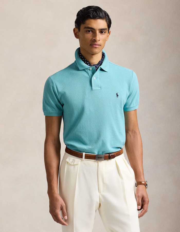 Custom slim fit mesh Polo shirt  