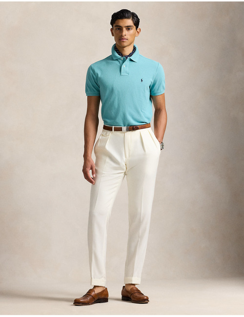 Custom slim fit mesh Polo shirt  